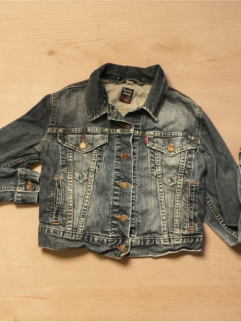 Levi's Distressed Blue Denim Youth Jacket
